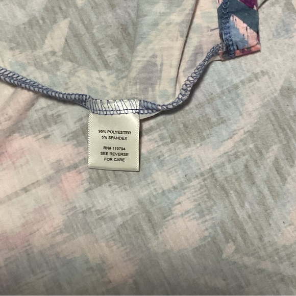 One World Women’s Top Colorful Stained Glass Geometric W/Rhinestones Cro… - Picture 8 of 11